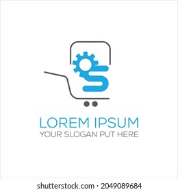 S letter logo template vector