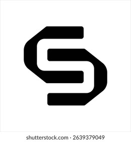 S letter logo termplate geometric vector