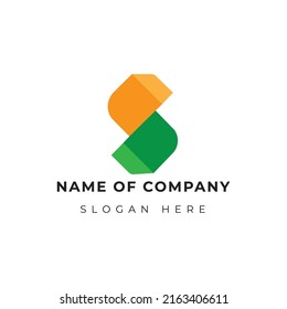 Logo de S Carta y plantilla de logotipo única y de marca para un archivo vectorial libre de identidad empresarial de la empresa