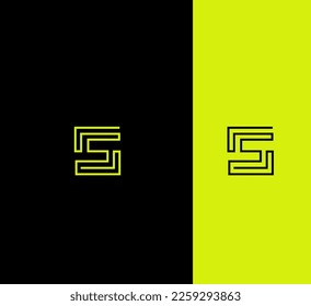 S Letra Logo Plantilla vectorial utilizable Símbolo abstracto de monograma 