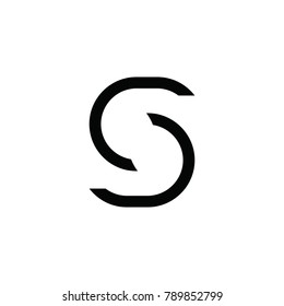 s letter logo vector