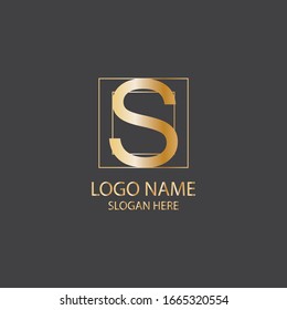 S letter logo vector design modern business