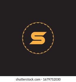 Diseño vectorial de logotipo de letra S