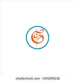 S letter logo vector design on white color background. s icon
