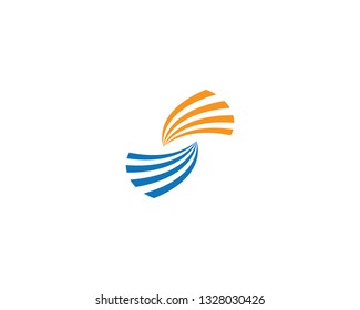 S letter logo vector icon illustration