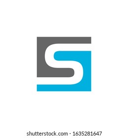 S letter logo vector icon template