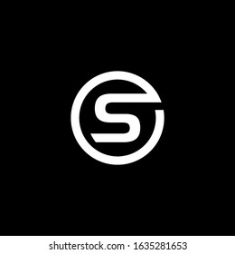 S letter logo vector icon template
