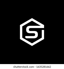 S letter logo vector icon template