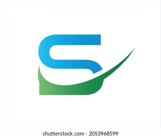 S letter logo Vector icon template