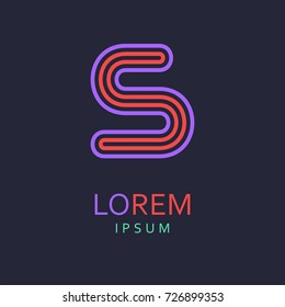 S Letter Logo. Vector Icon