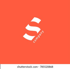 S Letter logo vector icon.