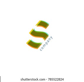 S Letter logo vector icon.