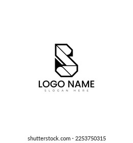 S letter logo vector illustration design