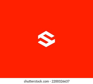 Plantilla de vectores de logotipo de la letra S Símbolo de monograma abstracto