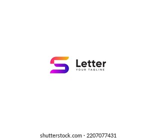 S-Letter-Logo, Vektorvorlage Abstraktes Monogramm-Symbol
