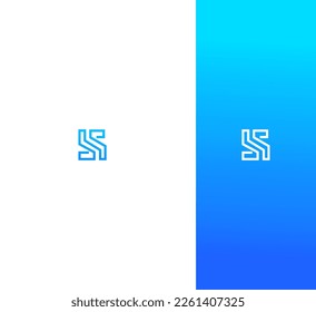 Plantilla de vectores de logotipo de la letra S Símbolo de monograma abstracto 