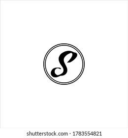 S letter logo vintage design