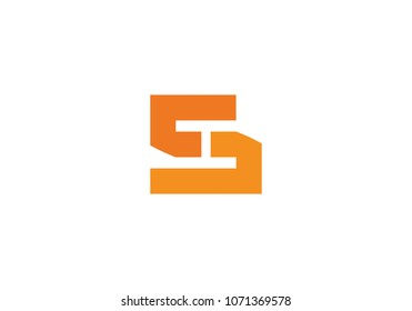 S letter logo, volume icon design template element