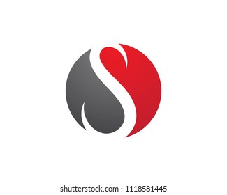 S letter logo, volume icon design template element