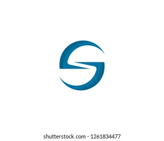 S letter logo, volume icon design template element