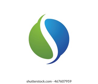 S letter logo, volume icon design template element