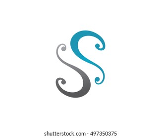 S letter logo, volume icon design template element