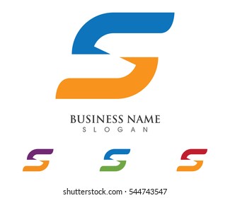 S letter logo, volume icon design template element