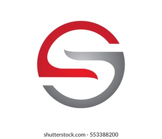 S letter logo, volume icon design template element