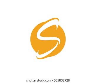 S letter logo, volume icon design template element