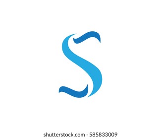 S letter logo, volume icon design template element