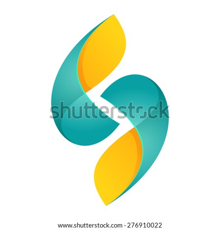 S letter logo, volume icon design template element

