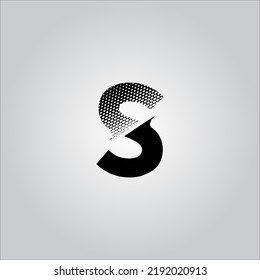 S letter logo. S Letter logo with white background. This is black letter logo. Use stylist fashion logo. Decorative design.