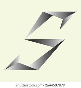S Letter Metal Modern Digital Logo