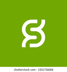 s letter minimal simple  logo vector icon template