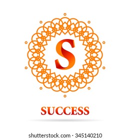 S Letter monogram logo abstract design for Corporate Business Identity on white background with simple text