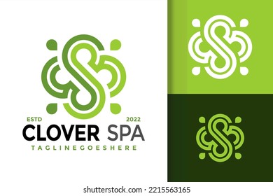 S Letter Nature Clover Logo Design, brand identity logos vector, modern logo, Logo Designs Vector Illustration Template