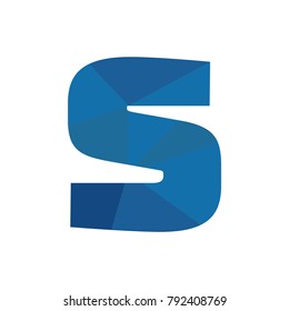 S Letter origami logo