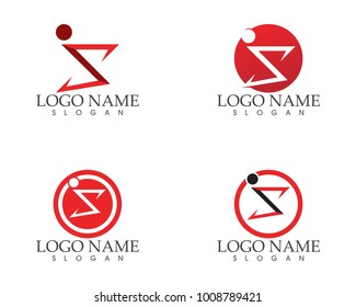 S letter people logo design template
