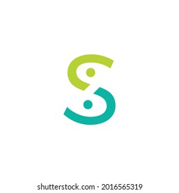 S Letter People Team Family Together Human Logo Vector Icon Illustration