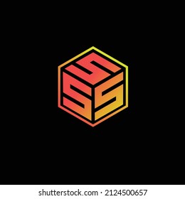 S Letter Polygon Logo Vektor