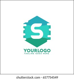 S Letter Property and Construction Logo design for business corporate sign