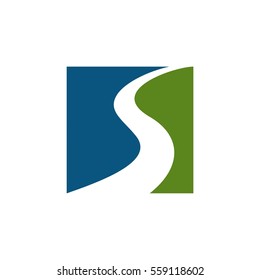 S Letter River Logo Template Illustration Design. Vector EPS 10.