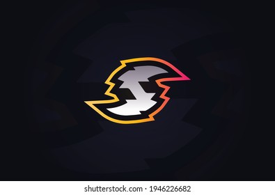 S Letter Scythe Custom Logo, Template vector illustration designs Vector Icon Symbol Scythe emblem