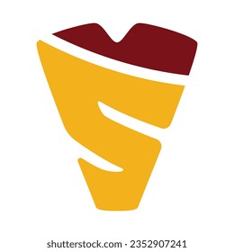 S letter shawarma bakery logo icon template