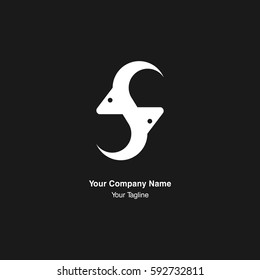 S letter with sheep icon