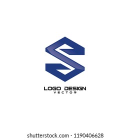 S Letter Simple Logo Design Vector