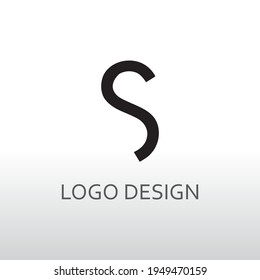 s letter for simple logo design