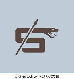 S letter snake killer logo for your choice