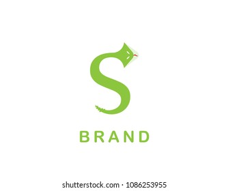 S letter snake logo