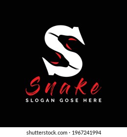 S Letter Snake Logo Design. 